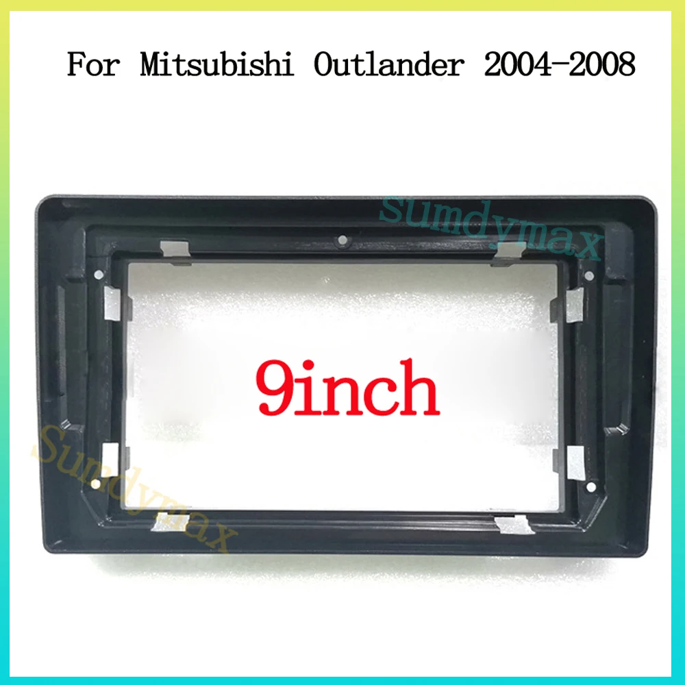 

9 Inch Car Radio Frame For Mitsubishi Outlander 2004 -2008 Dash Kit Install Facia Console Bezel Adapter