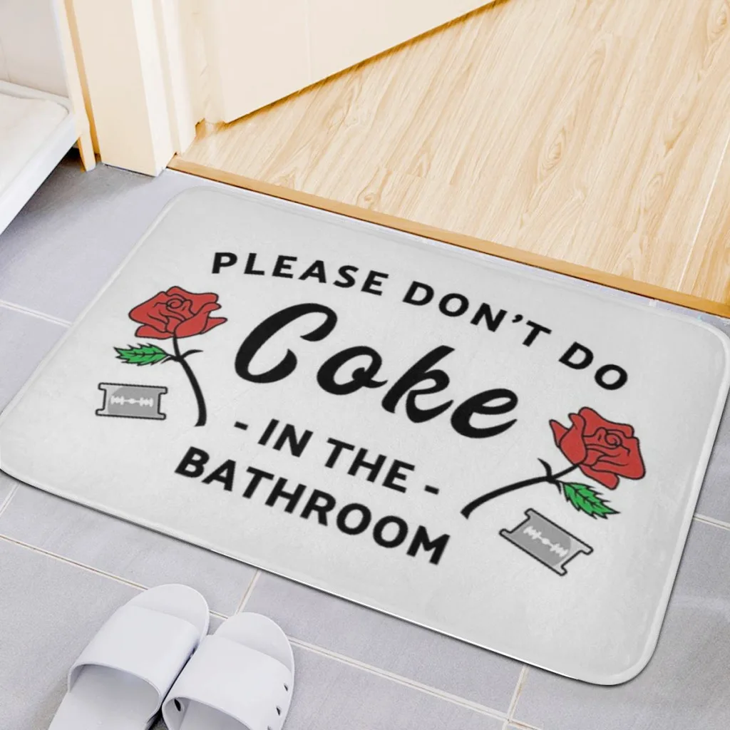 

Carpet Floor Mat Nordic Style Home Doormat Bathroom-Toilet Mats Bedroom Please In The Bathroom Hotel Decor Mat Rug