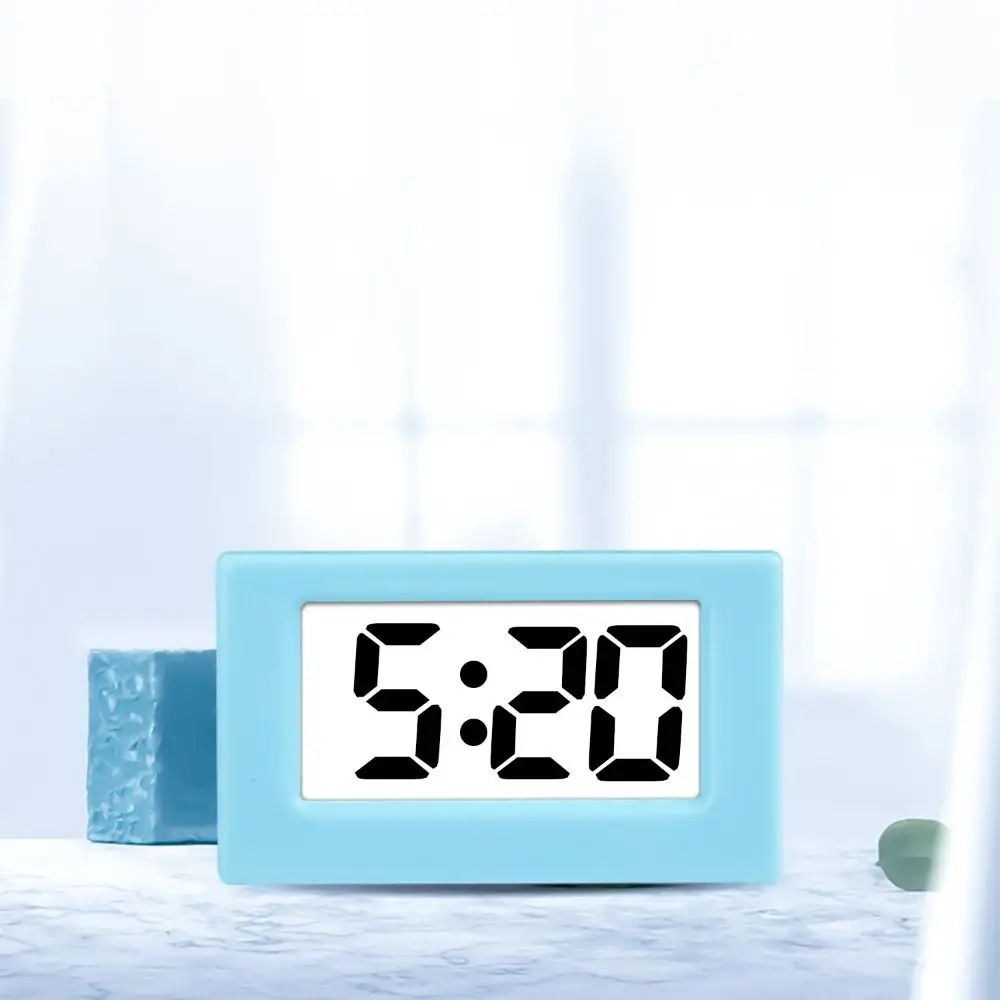 Multi-purpose Simple LED Digital Clock Mute Time Display Mini Triangle Clock Cute Desk Electronic Clock Travel