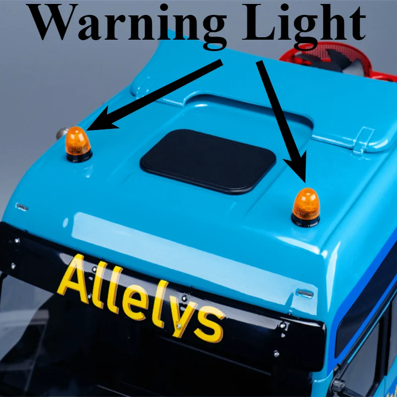 

RC model warning light XZD-04Y excavator light for 1/14 Tamiya tractor head 360 degree rotating engineering vehicle light