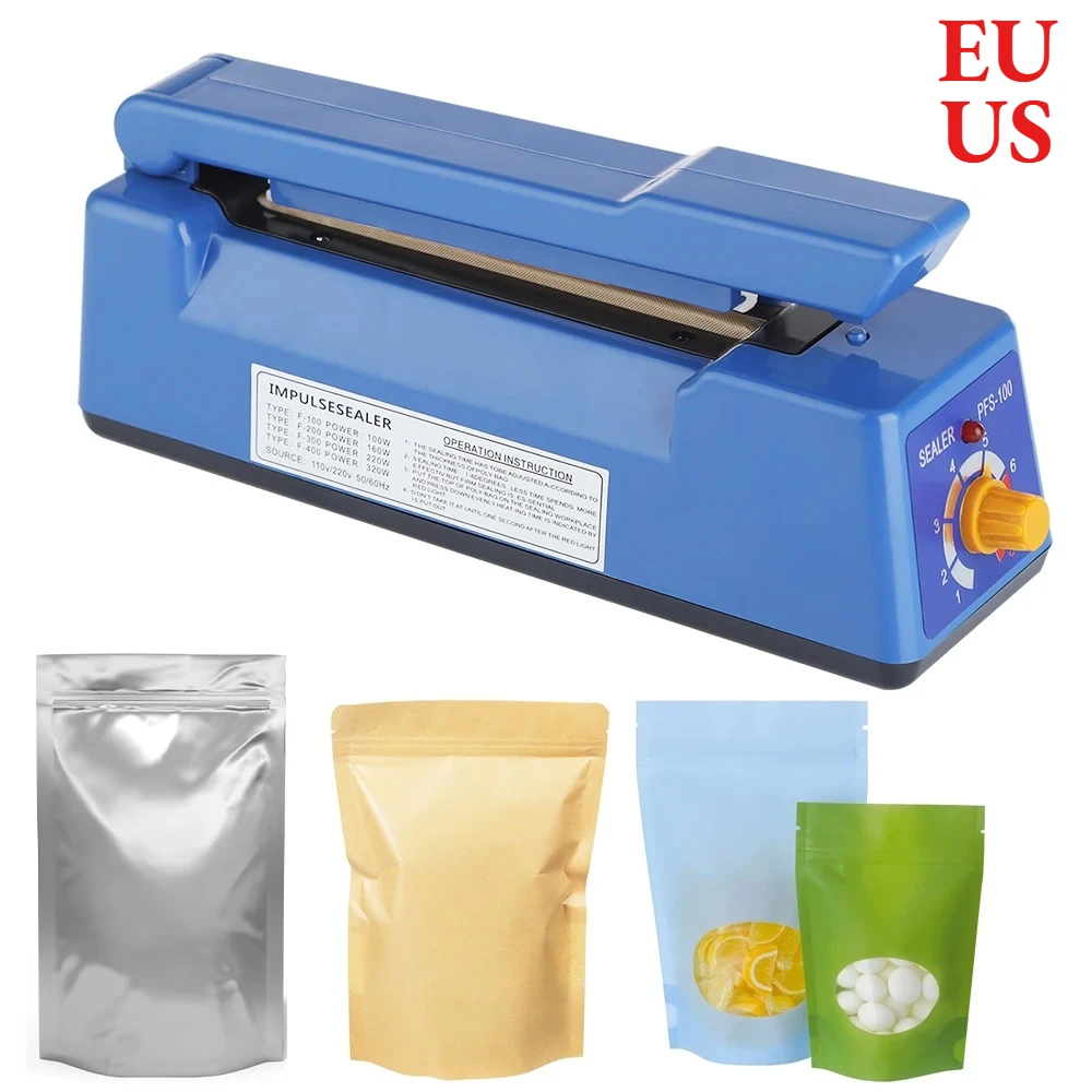 Sealing Machine Electric Heat Sealer Hand Press Vacuum Food Plastic Bag Bobo Ballons Impulse Fast Heat Sealer Packaging Machine