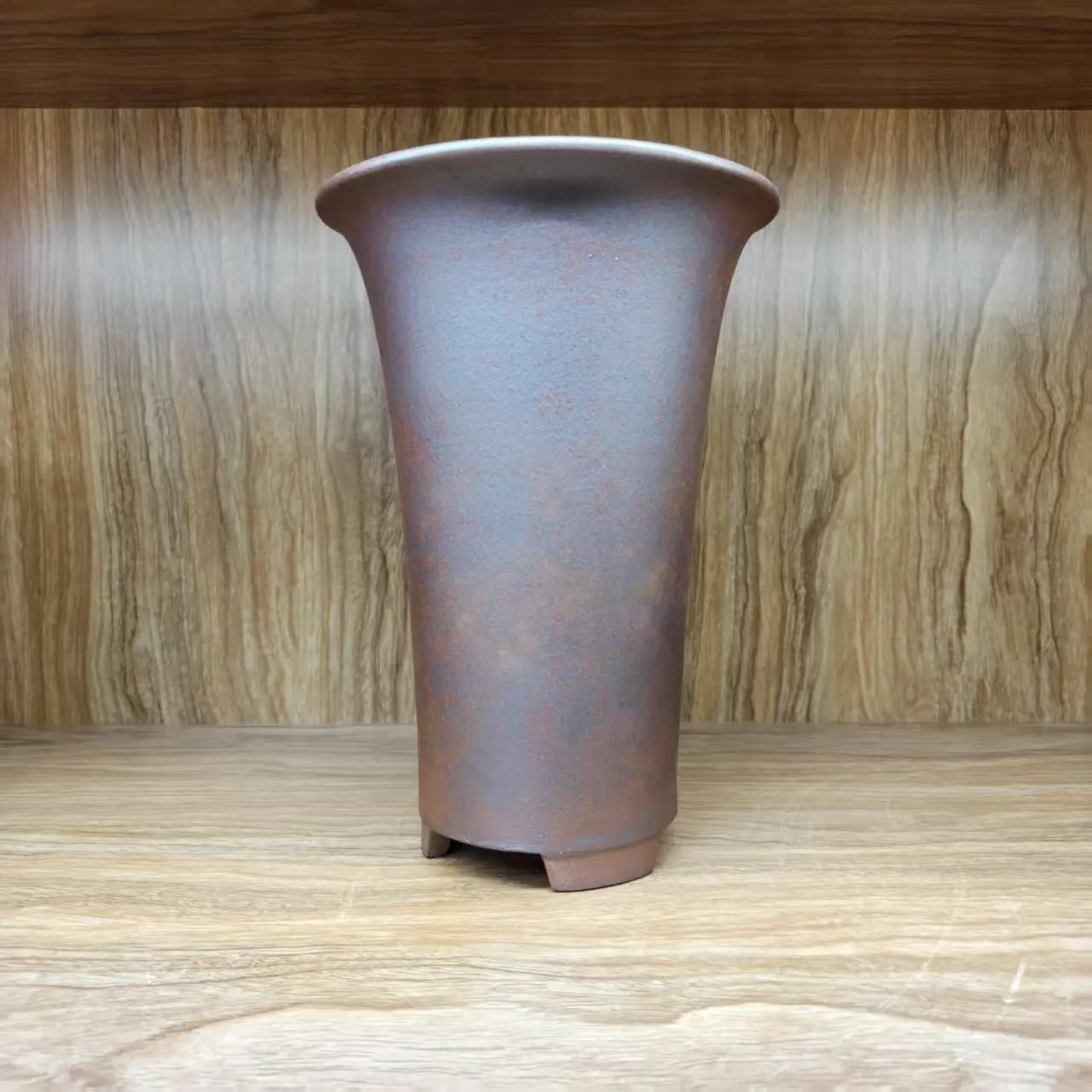 Square Luxury Gold Color High Quality Unglzed Gold Clay Cascade Pot