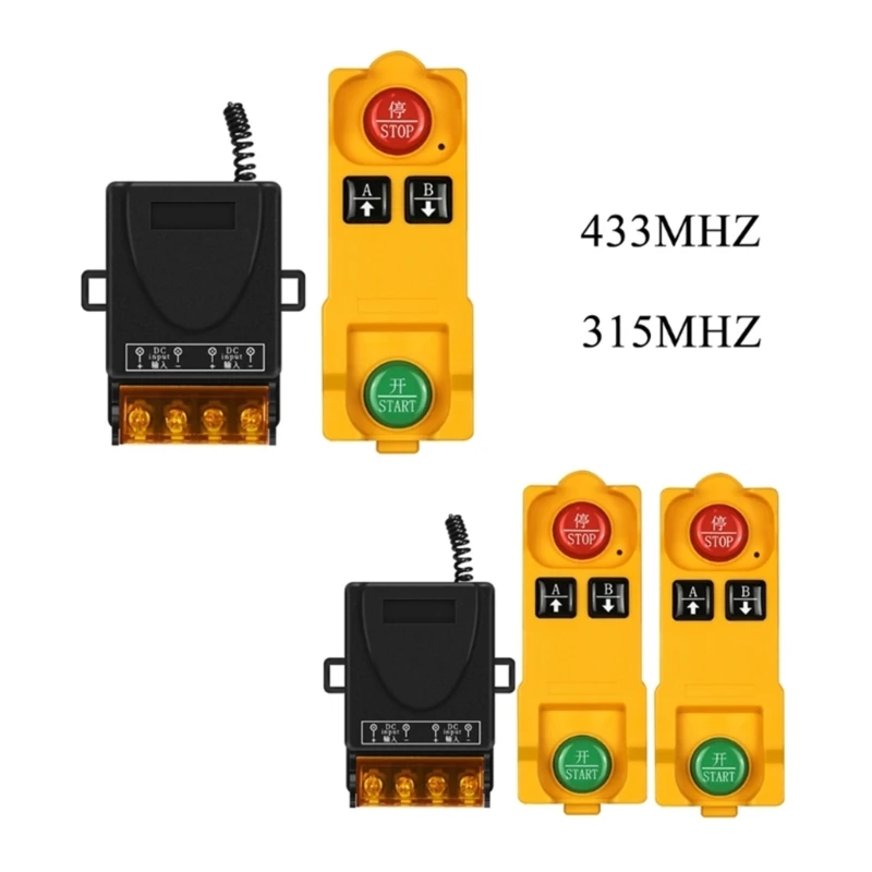 Waterproof Remote Control Switches Set AC85-250V Wide Voltages for Industrial Household Use 433MHz/315MHz DropShipping