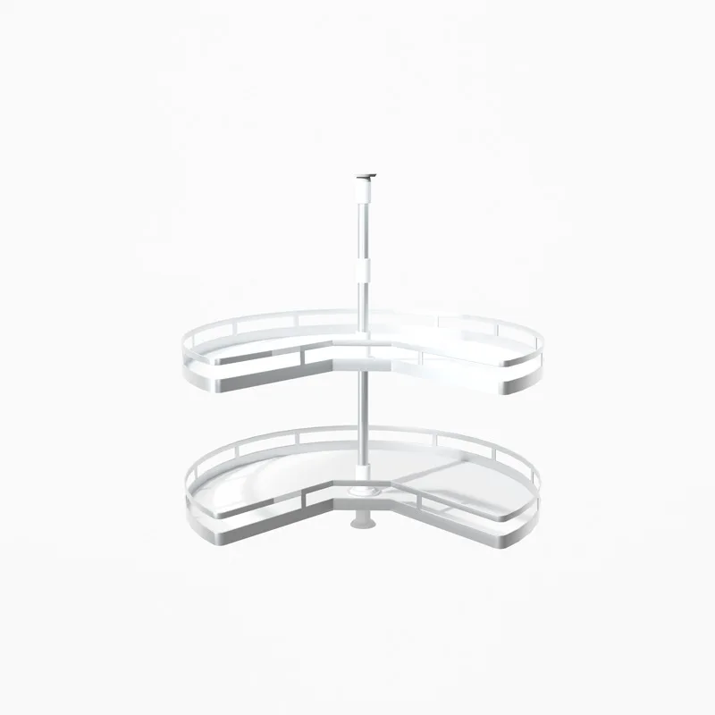 

Cabinet Pots Dishes Turntable Basket Double Layer Rotating Seasoning Rack