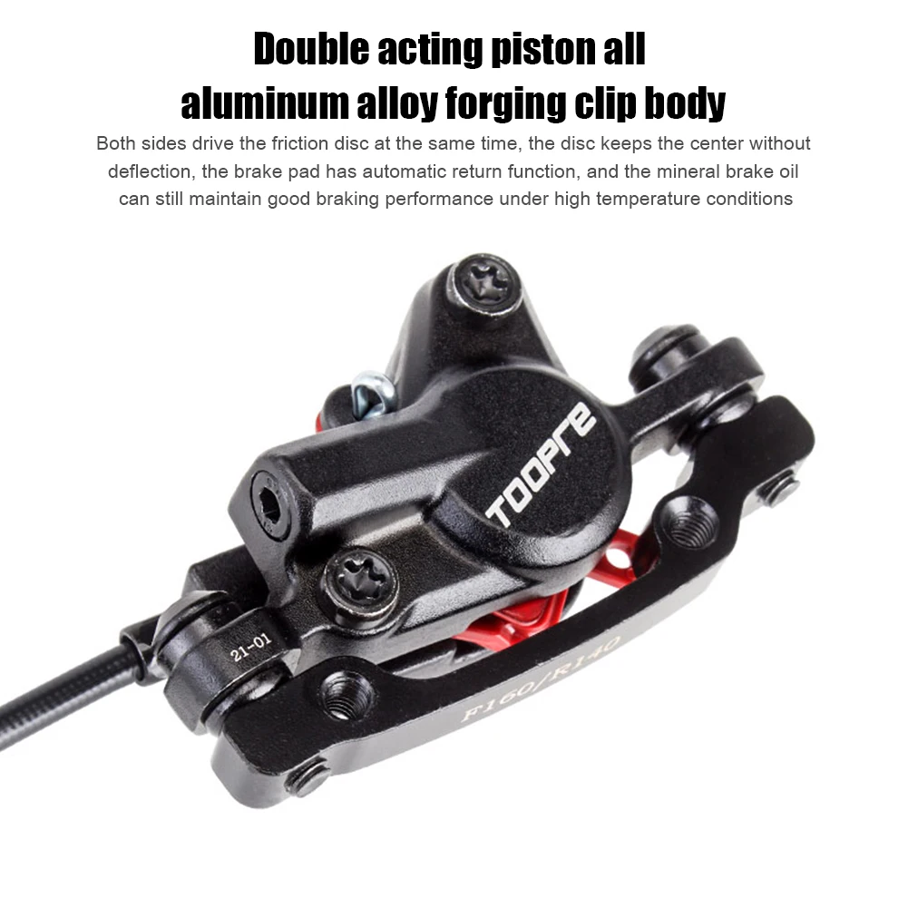 

Комплект гидравлических тормозов TOOPRE для горного велосипеда MTB, передние и задние дисковые тормозные колодки