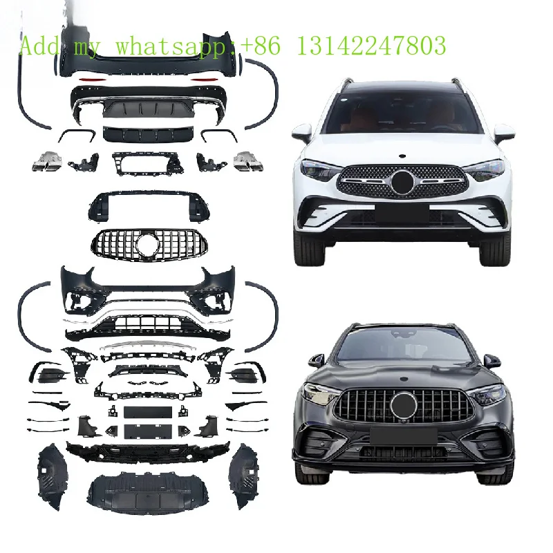 

Для GLC Bodykit бампер передняя и задняя решетка X254, пластиковая, новое состояние для 2023 2024 2025