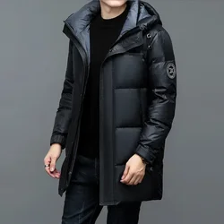 Hooded Men's Winter Down Jacket Designer Clothes Men Luxury Duck Lightweight Padding Padded Long Coat