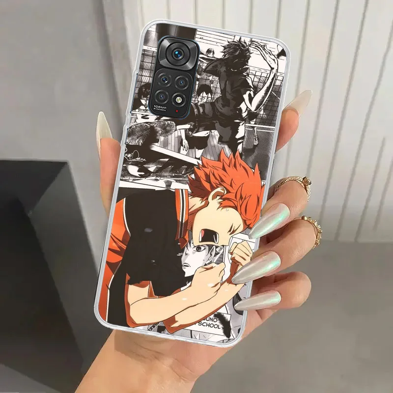 Haikyuu Oya Volleyball Anime Phone Case for Xiaomi Redmi Note 13 12S 12 11S 11 11T 11E 10S 9 Pro Plus 8 8T 9T 7 Soft Funda Print