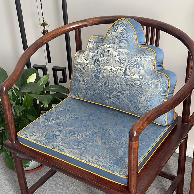 

Jacquard Sofa Throw Pillow Bedside Soft Bag Large Backrest Pad Mahogany Chair Cloud Cushion Chines Style Wood Chair Seat Pad