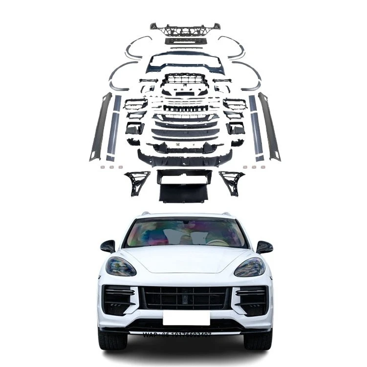 

High Quality 11-14 forPorsche Cayenne 958.1 Upgrade Body Kit 9Y0.2 Turbo GT Old New Car Bumpers Front Bumper Side Skirts Rear