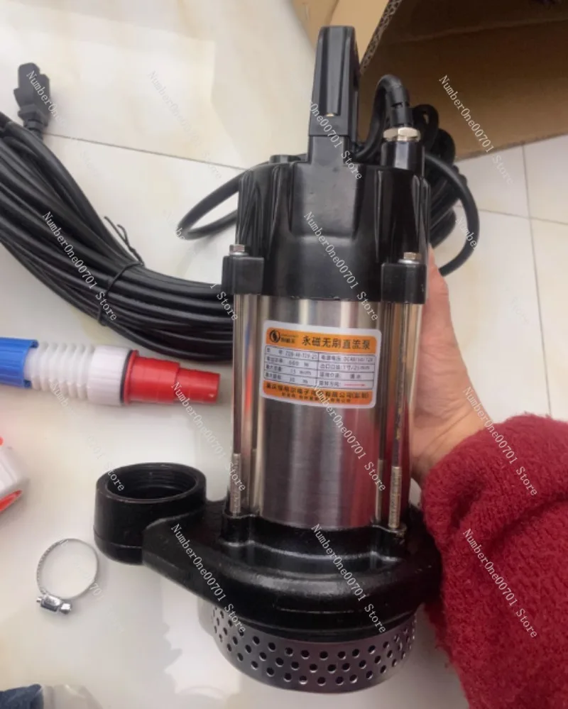 

High Lift DC Submersible Pump 12V 24V 48V 60V Electric Water Pump for Farm Irrigation Car Battery Powered Pump