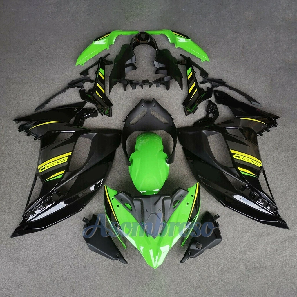 Moto Accessories Body Fairing kit For Ninja650 ER-6F 2017 2018 2019 EX650 green black bodywork fairings ER6F Ninja 650 17-19