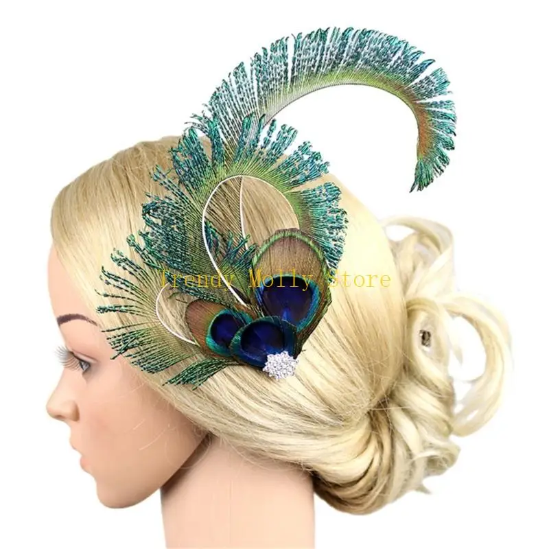 N5KB Teaparty Fascinator Hair Clip for Party Wedding Wedd