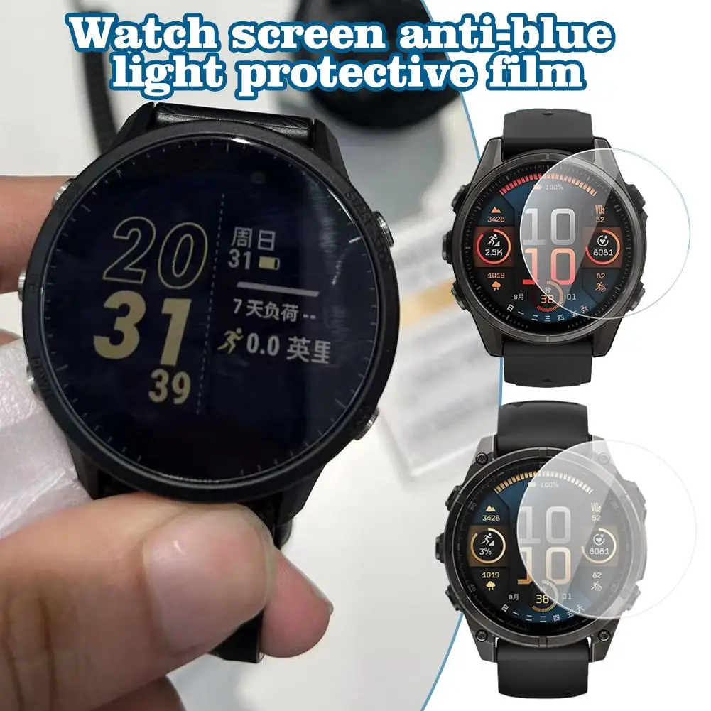 New For Garmin Fenix 8 51MM 47MM 43MM Fenix E Amoled Solar Smart Watch Glass Screen Protector Tempered 9H 2.5D Film E1R8