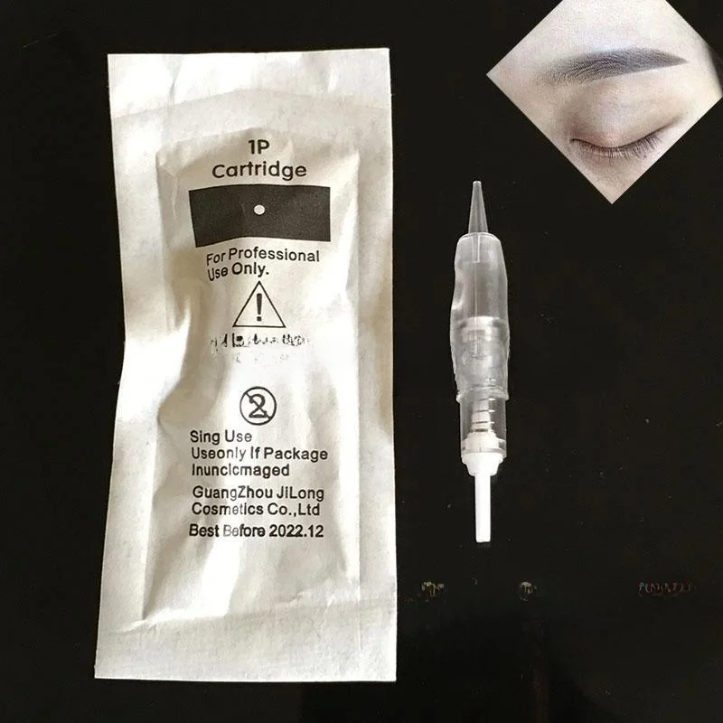 Disposable Spiral Needle Head for Eyebrow And Eyeliner Tattooing One-Piece hine Meticulous eup Tool for Facial Beau