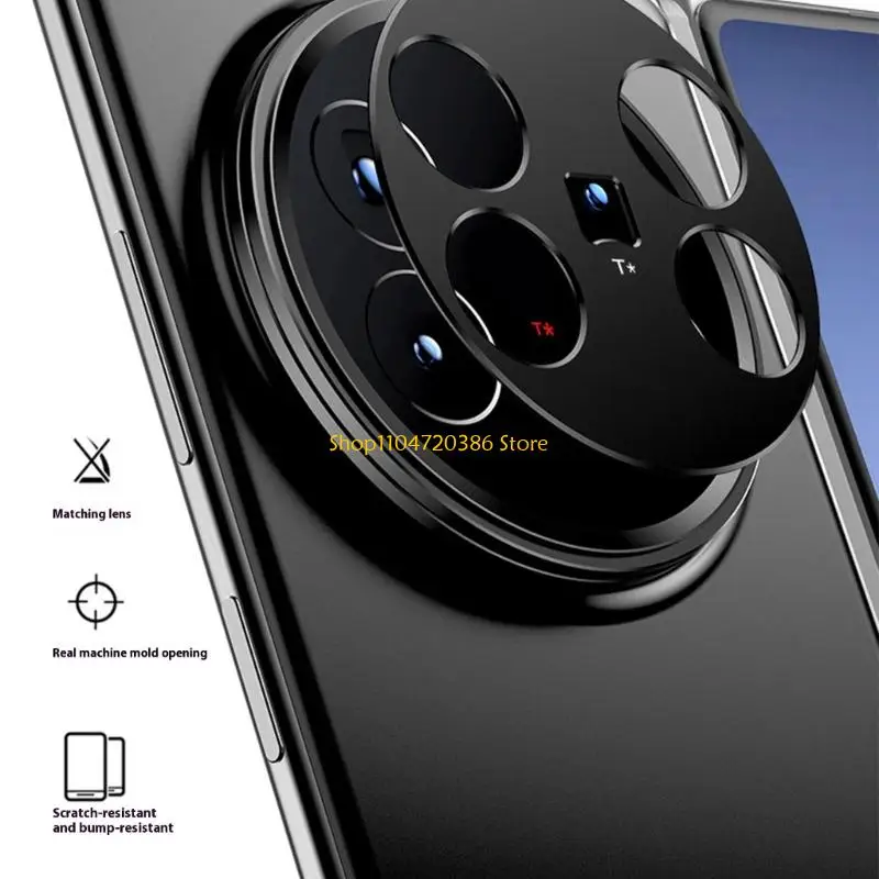 K0EA Rear Camera Lens Cover Case Aluminum Protector Rings Film for X Fold5 Hollow Lens Frame Frosted Protective Film
