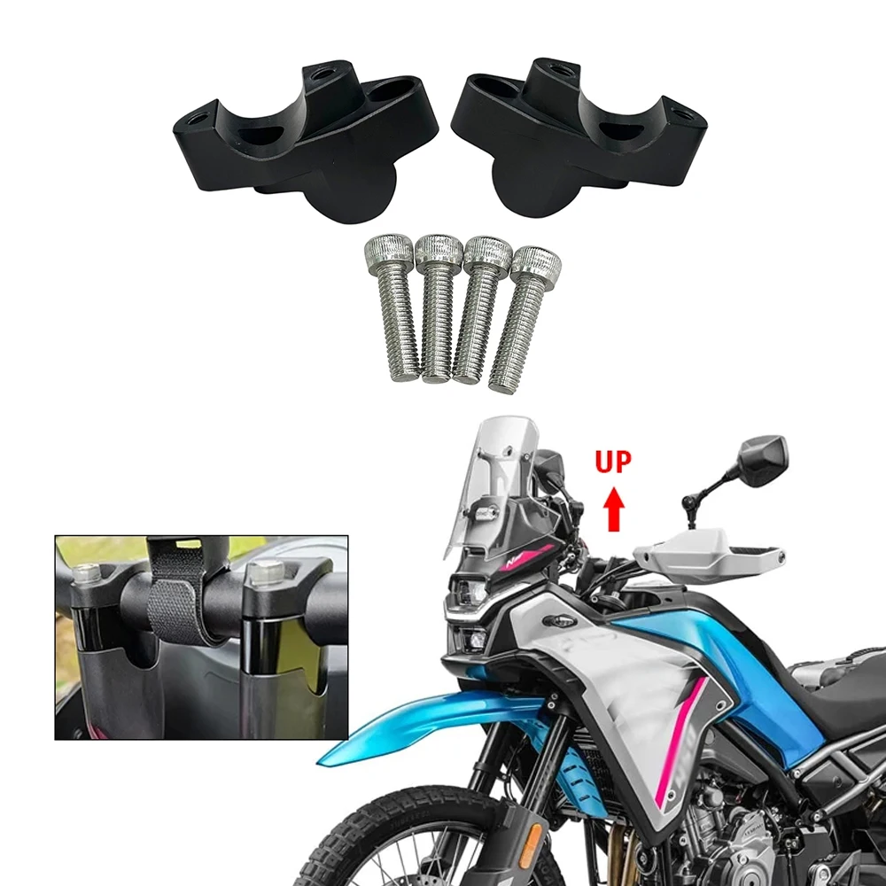 Motorrad 450MT Lenker Riser Up Für CFMOTO CF450MT MT450 450 MT 2024 2025 Clamp Mount Griff Bar Riser Bewegen Zurück Teil