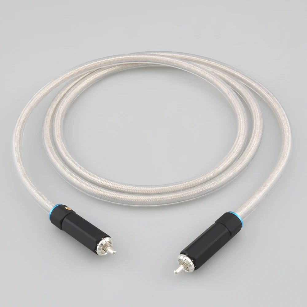 New 75Ohms  Digital Coaxial Cable Thick Conductor Dual Shielding SPDIF Cable For TV HiFi Audio DAC