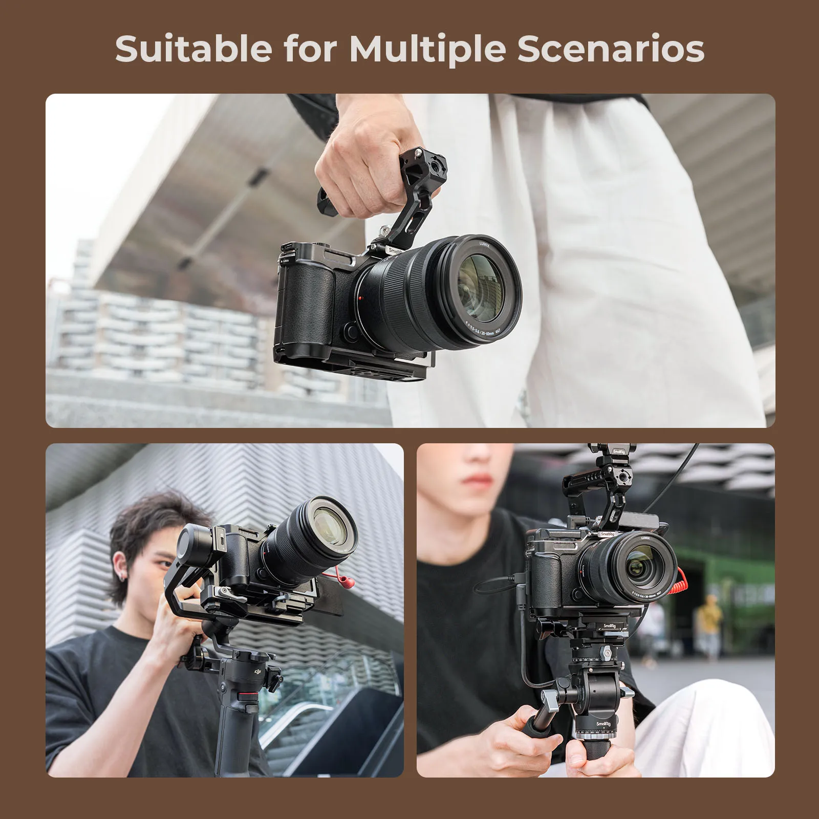 SmallRig Cage for Panasonic LUMIX S9, with Quick Release Plate for Arca-Swiss and Cold Shoe Mount for Microphone and Light  4515 - Image 6