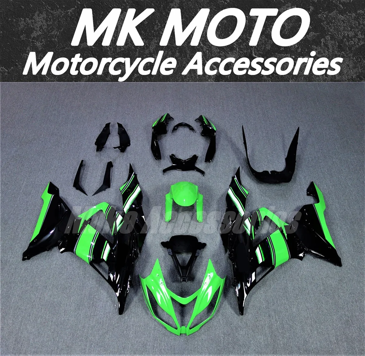 

Moke moto Motorcycle Fairings Kit Fit For zx-6r 2013 2014 2015 2016 2017 2018 636 Bodywork Set Ninja Black Green New