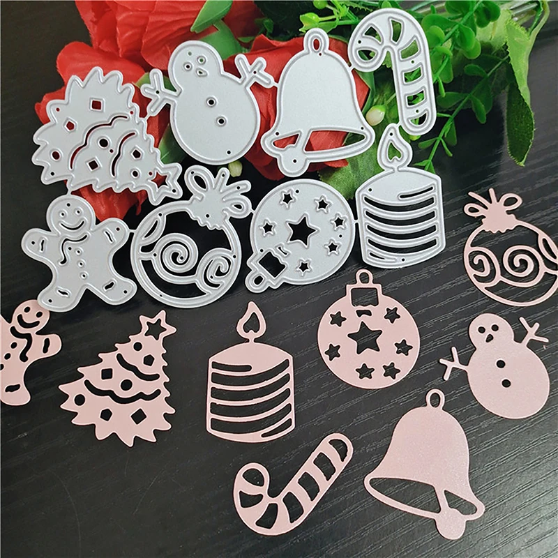 Christmas Combination Knife Mold DIY Greeting Card Punch Stencil Scrapbooking Embossing Template Handicrafts Metal Cutting Dies