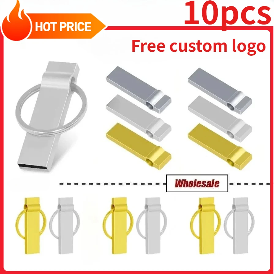 

Free Customized 10PCS/lot USB 2.0 Flash Drive 64GB 32GB High speed Pen drive 16GB Memory stick Creative gift U disk
