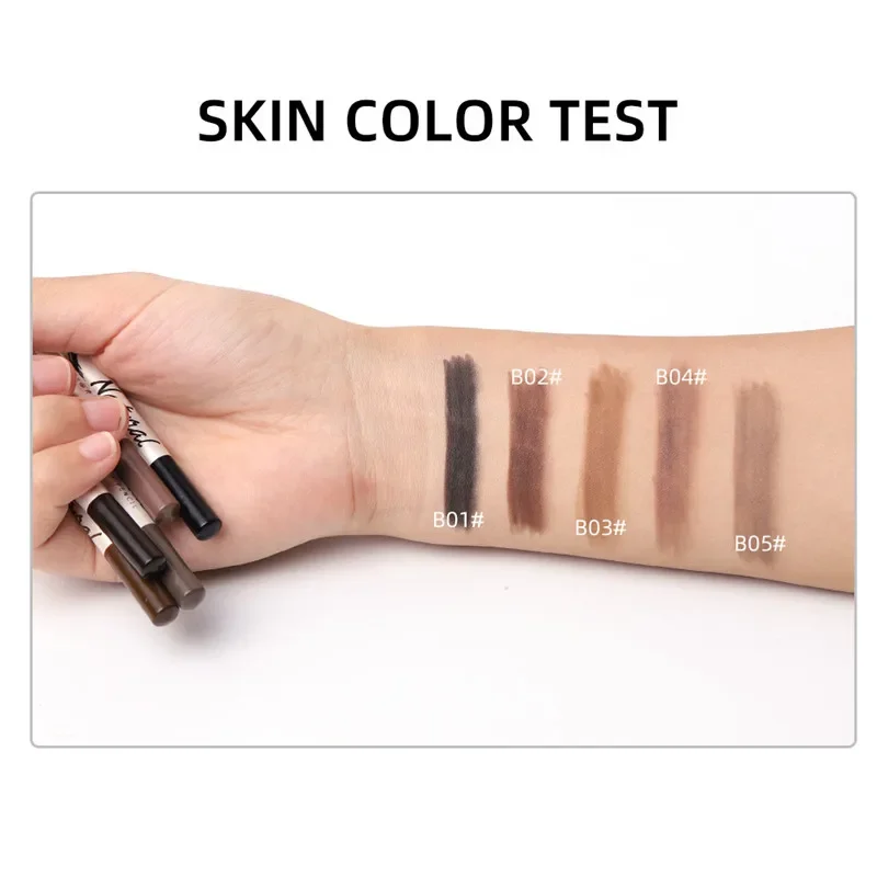 1Pcs eyebrow Waterproof Black Brown Coffee Eyebrow Tattoo Pencil Long-lasting Eyebrow Enhancer with Brush Makeup Cosmetic Tools