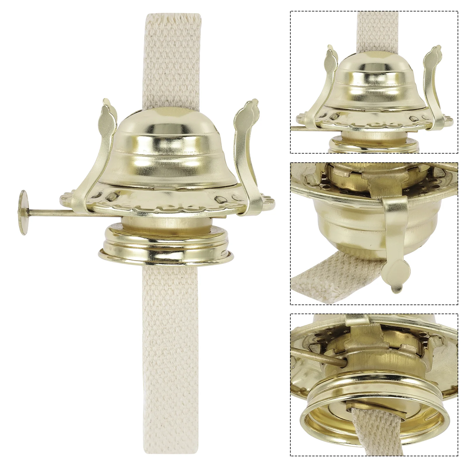 1 Set Oil Lamp Replacement Wick Oil Lamp Burner With Kerosene Lamp Replacement Wick Lamp Accessory