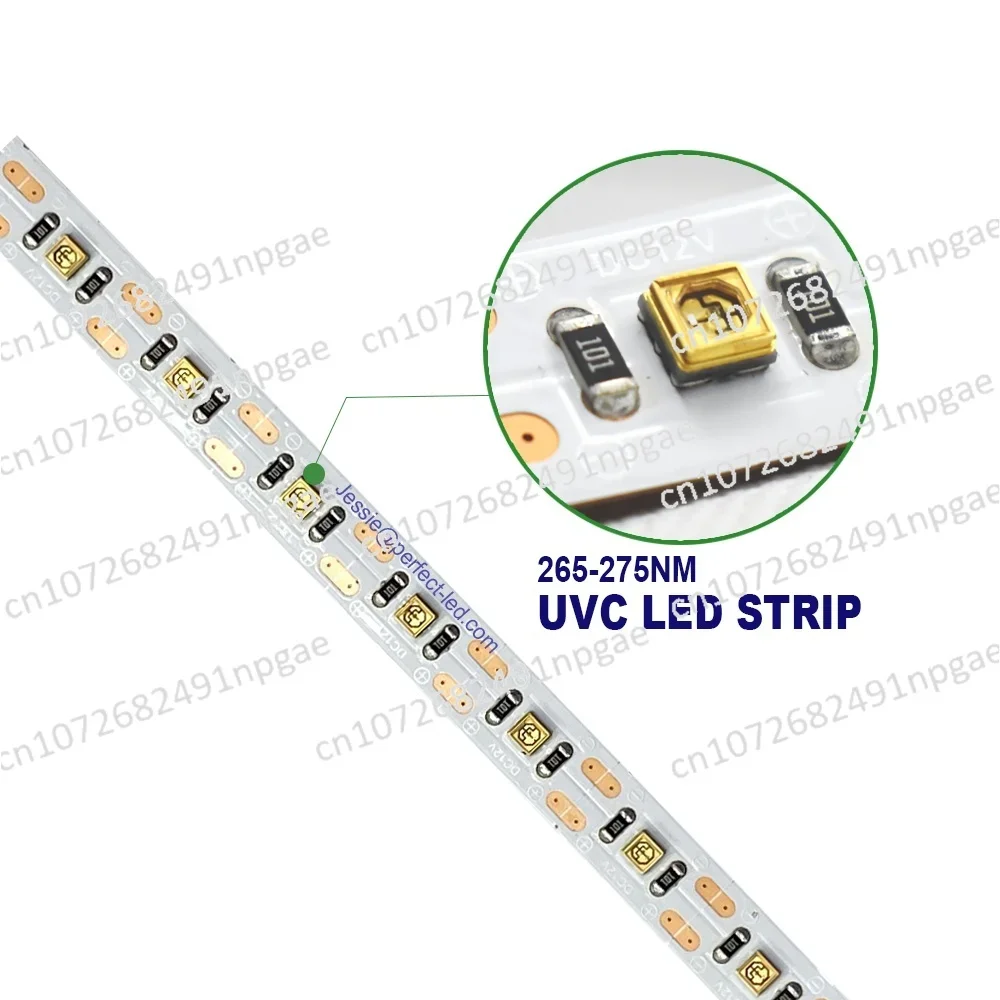 UVC  Germicidal Ultraviolet  12V 265nm 275nm  UVC UV Flexible Led Strip