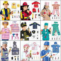 Umorden Kids Child Doctor Nurse Firefighter Astronaut Costume Occupation Game Role Play Kit Set for Boys Girls Party Fancy Dress