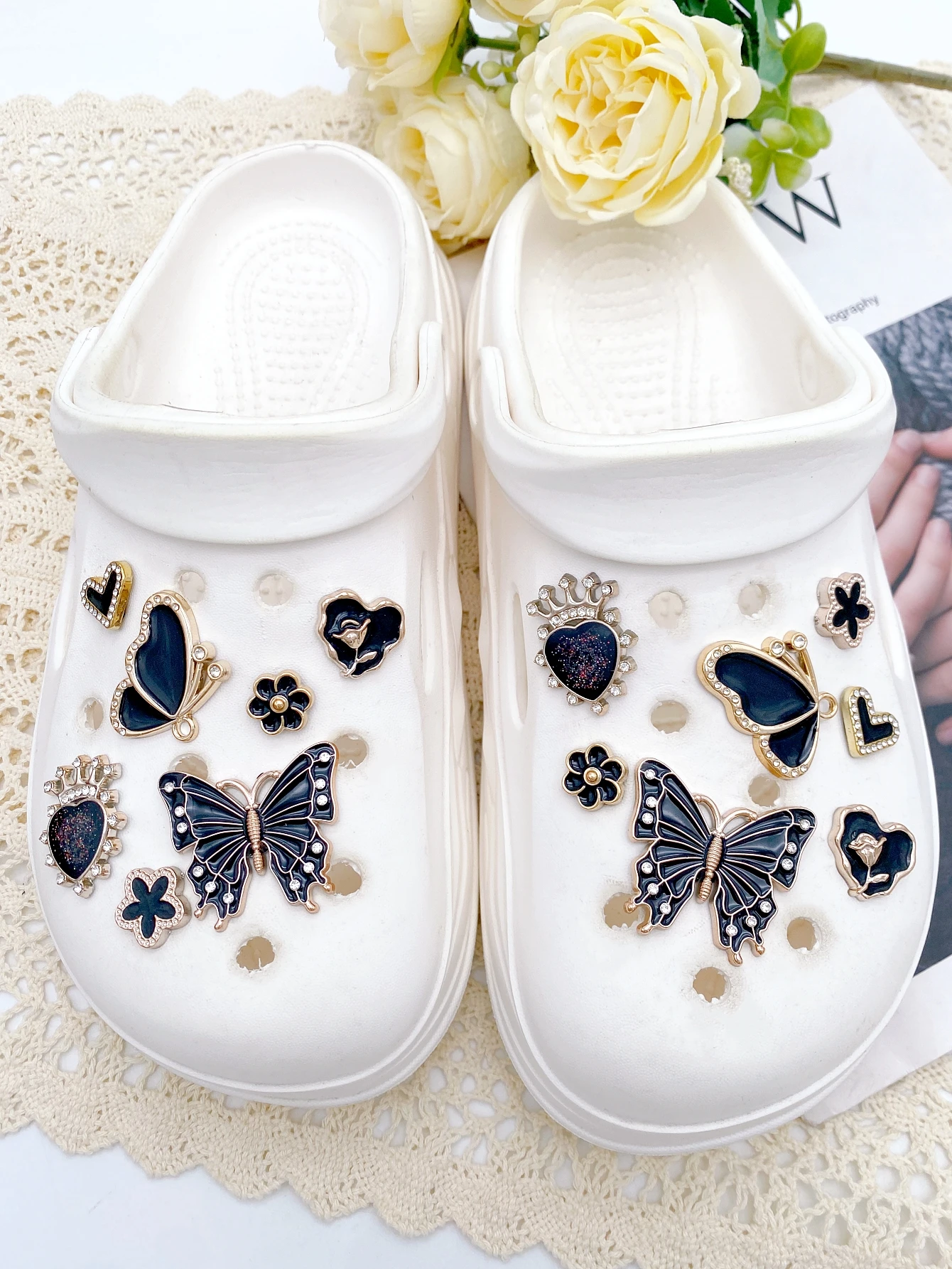 14-piece shoe decoration DIY casual shoe decoration - An interesting and versatile way to personalize your footwear