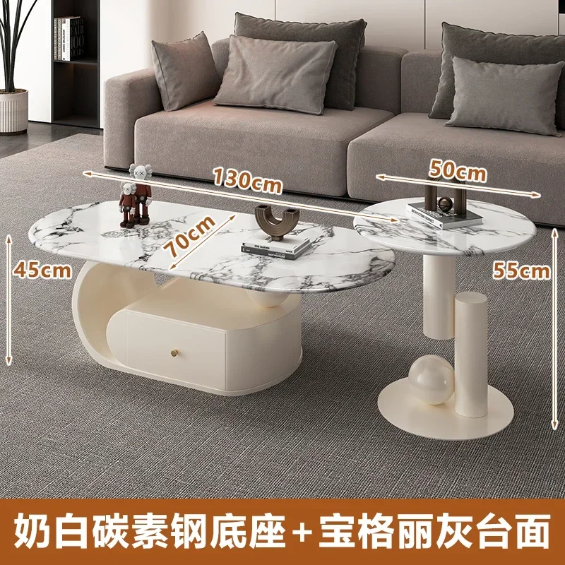 A Luxury Design Coffee Tables Modern Legs Premium Oval Coffee Tables Marble Minimalist Mobili Per La Casa House Accessories