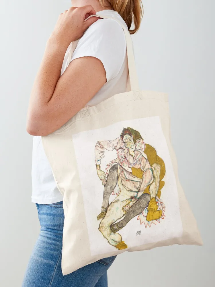 

Seated Couple, Egon Schiele Tote Bag tote bags men shopping bag large tote bag ecological bags