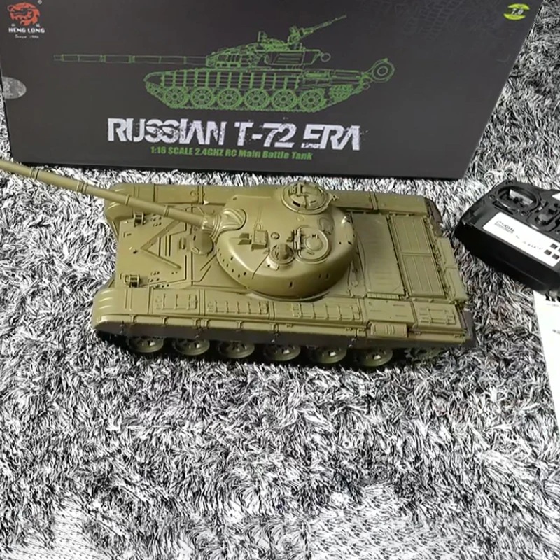 Henglong 3939 All Metal Russian T-72ERA RC Tank Model  Anti-armor Remote Control Simulation RC Car Toys Gifts