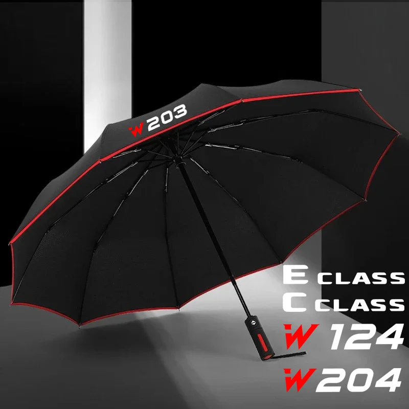 

Car Automatic Folding Windproof Sunshade Umbrella For Mercedes Benz A B C E V R Class W124 W203 W204 GLC SLK ML W211 Accessories