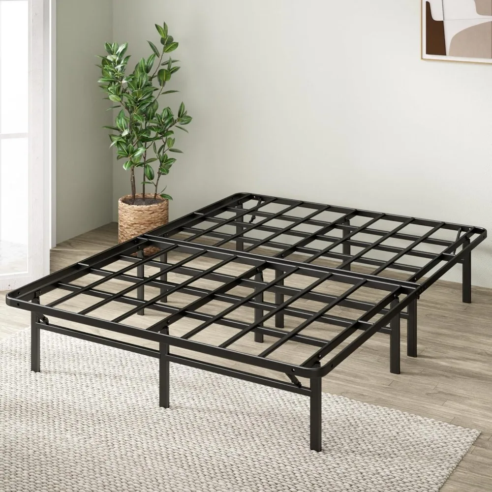 

14 Inch Metal Platform Bed Frame, No Box Spring Needed, Sturdy Steel Frame, Underbed Storage,4400lbs Weight Capacity, Bed Frame