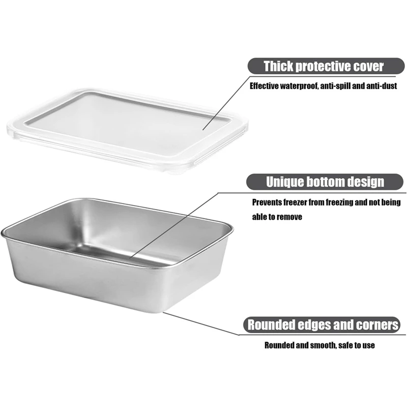 Stainless Steel Containers Food Storage Bento Box Dishwasher Safe For Food Storage