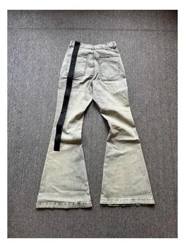 Brand New Rick Washed Blue Zipper Pocket Fit Slim Fit PANT Jeans Cotton Denim Pants Comfort Casual Jeans Size S M L XL #B4 2