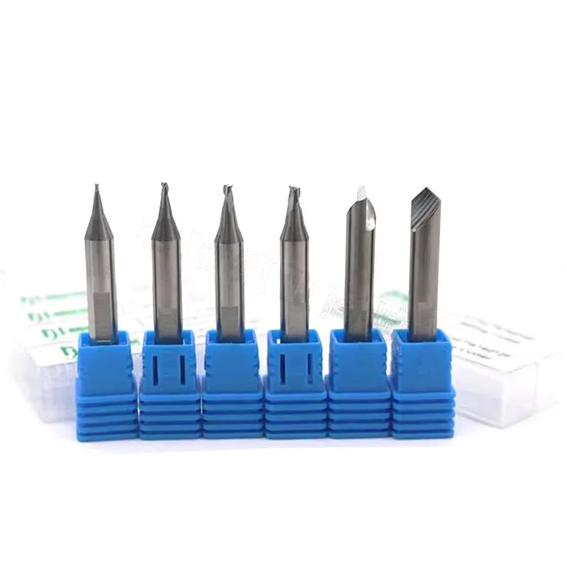 for Jinglitan end mill 1.0 1.5 2.0 2.5mm end mill 3-tooth flat body clamping groove fixed sharp.