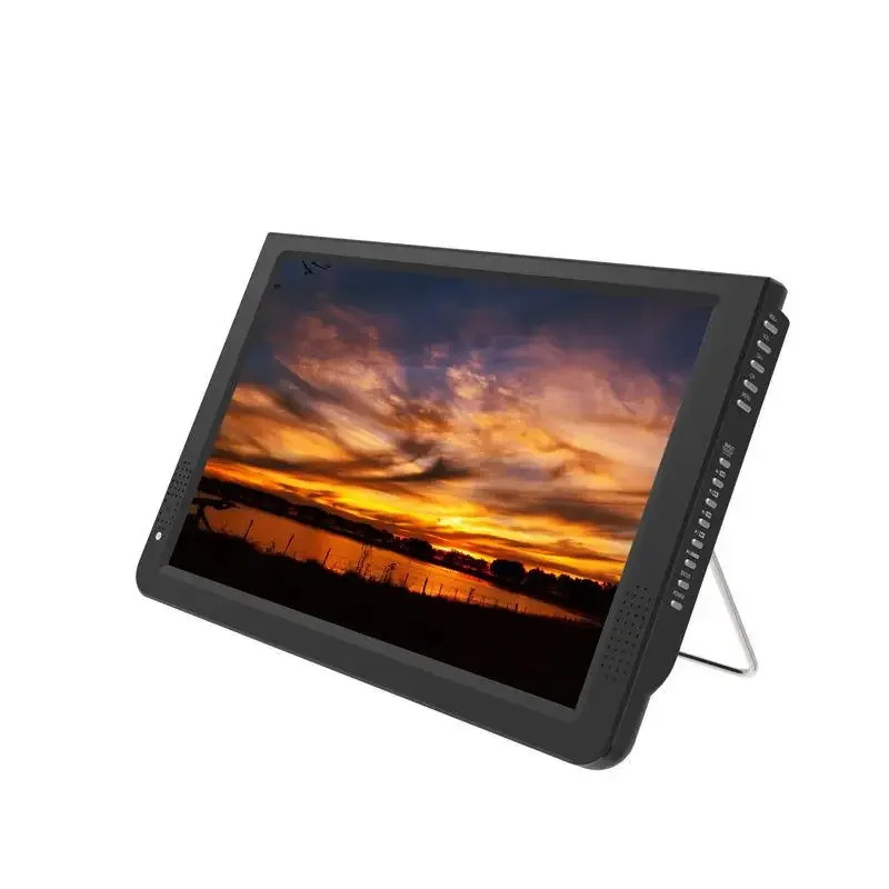 2026 14inch Mini Portable Digital Tv With Radio Battery And HD Input Mini Tv Supports DVB-T2 Atsc ISDB-T