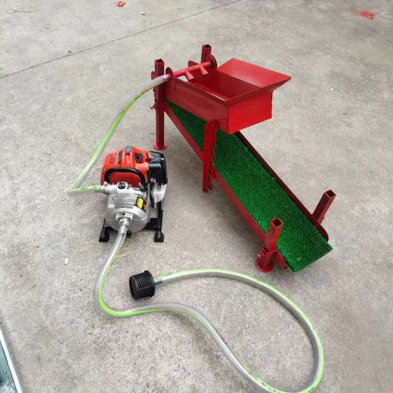 Efficient recovery sluice boxes for efficient gold panning, mining and exploration are compact and portable