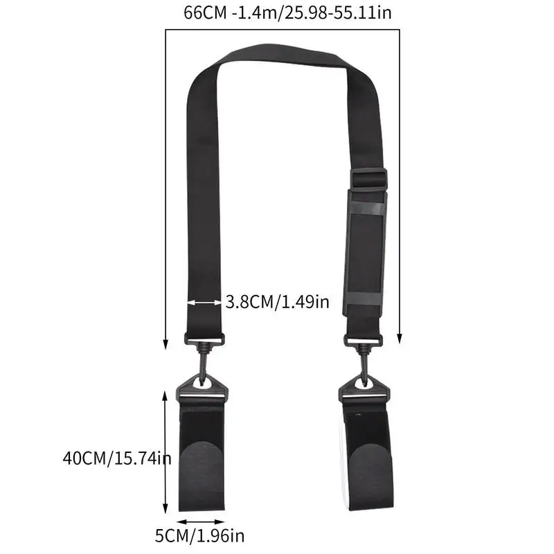 Ajustável Almofada Ski Carrier Strap, Snowboard Transportadora Bandas, Ombro Back Band, Boot Carry Sling, apto para homens de família, adultos