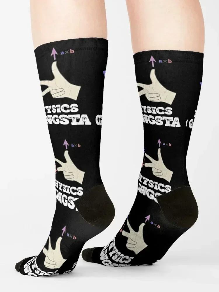 Physics Gangsta design funny physics distressed graphic Socks Christmas compression snow gifts Women Socks Men's