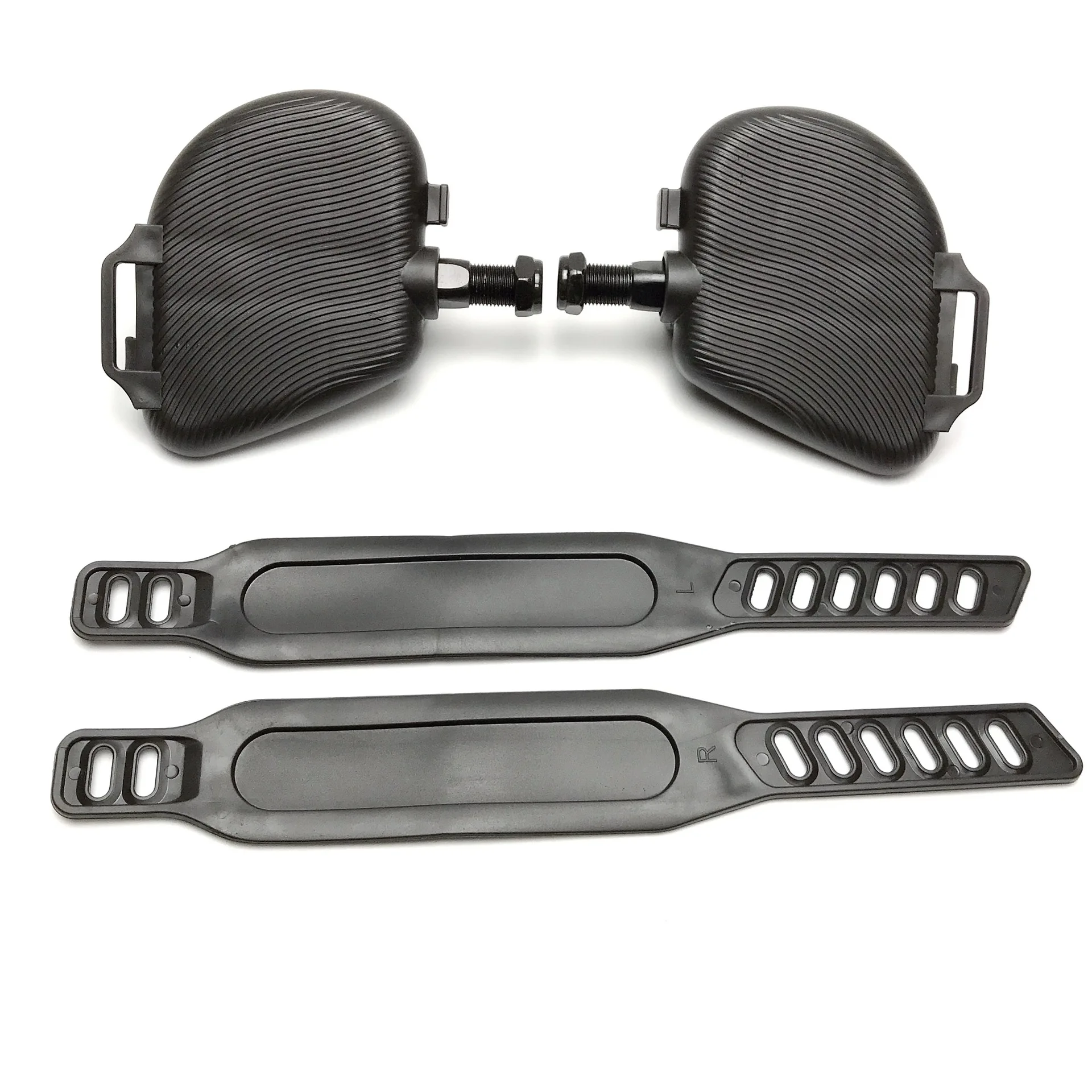 Bike Pedal Replacement Accessories 1 Pair Adjustable Rubber Strap Wear-Resistant Cycling Parts for Cruiser Bikes Beach Riding