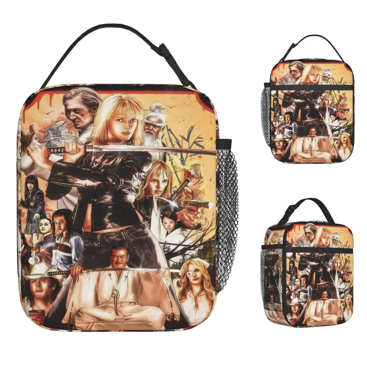 

Kill Bill The Whole Bloody Affair Сумка для обеда Досуг Ланч-бокс Школьные портативные термосумки для обеда для женщин Оксфордская сумка-холодильник