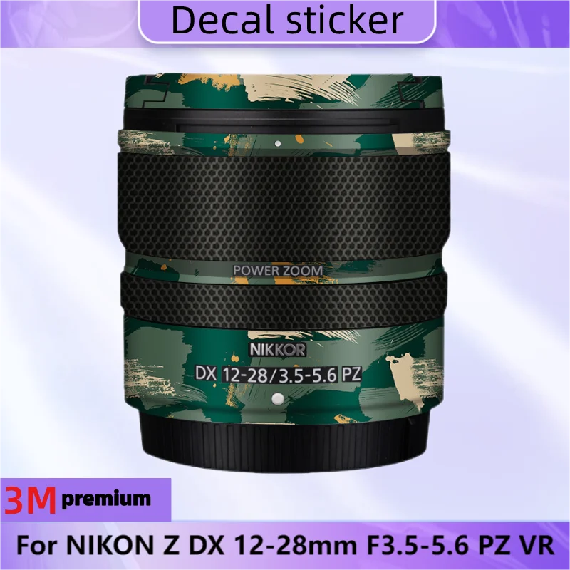 For NIKON Z DX 12-28mm F3.5-5.6 PZ VR Lens Sticker Protective Skin Decal Vinyl Wrap Anti-Scratch Protector Film Z12-28 12-28