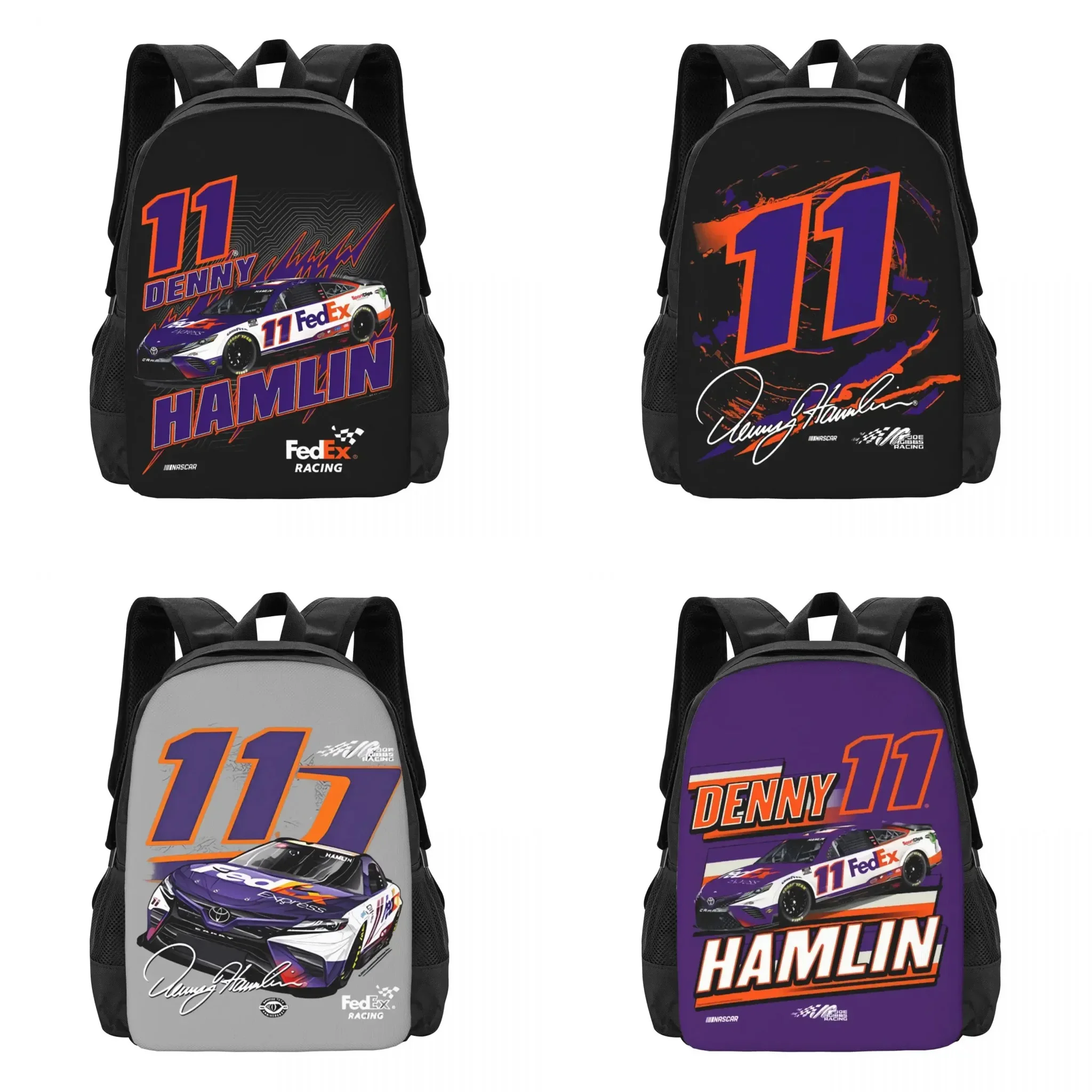 

Denny Hamlin 11 Travel Laptop Backpack, Business College School Computer Bag Gift for Men & Women