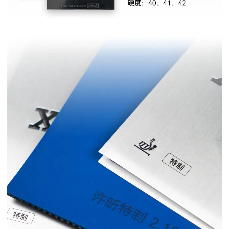 Xuperman Powerplay-x Table Tennis Rubber Sheet Sticky Ping Pong Rubber with High Density Blue Sponge Pimples-in Arc&Fast Attack