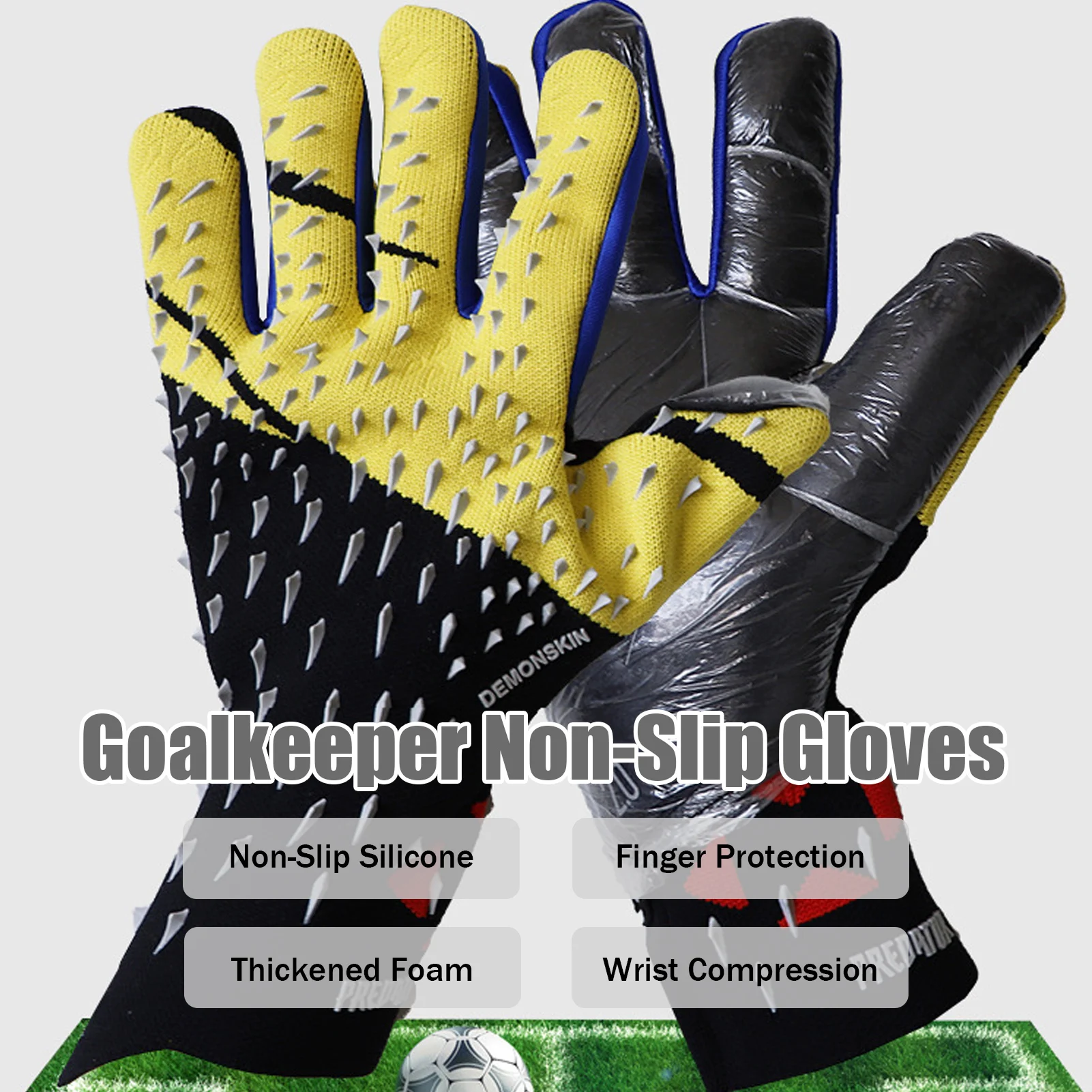 

Goalie Goalkeeper Gloves Strong Grip Soccer Goalie Gloves Soccer Gloves With Finger Protection Prevent Injuries Gloves For Adult