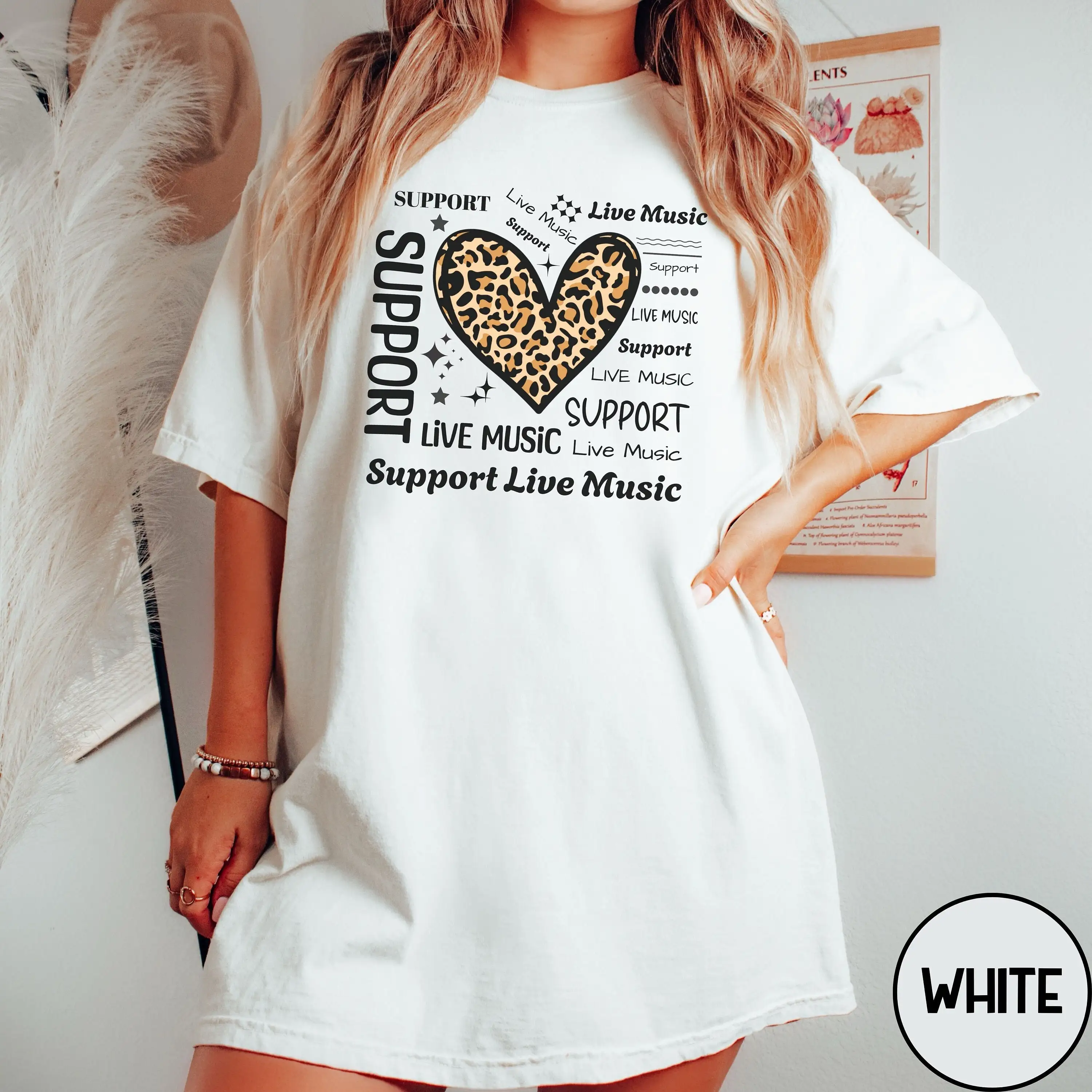 Support Live Music T Shirt Concert Outfit Teacher Guitar Player Dj House Therapy Musician